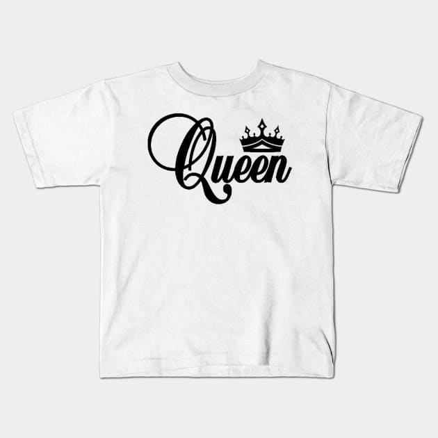 Queen , Queen Birthday, Queen Women, Queen gift, Queen , Birthday Queen t, Birthday Party Kids T-Shirt by creativitythings 